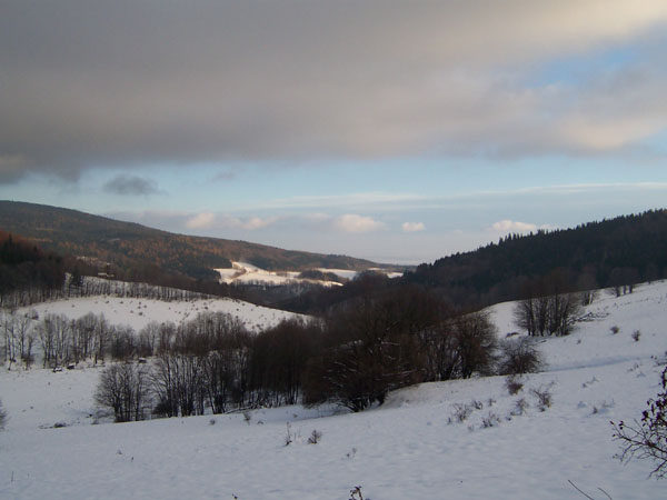 na fotce: nedělní ráno nad Travnou