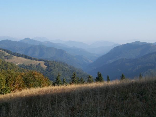 na fotce: tam někde dole hrozně řvali jeleni