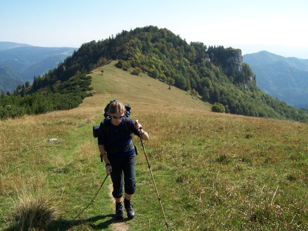 na fotce: pohled zpět na Majerovu skálu