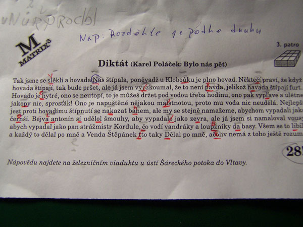 na fotce: tuhle Janča načla ihned, na zbytek však přišla až ve vlaku domů