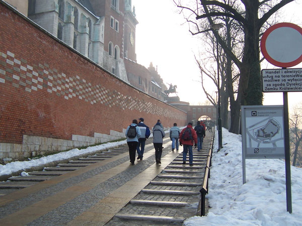 na fotce: nástup na Wawel