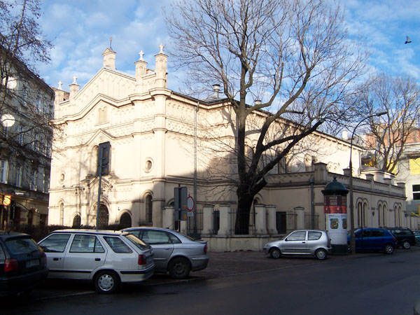 na fotce: Kazimierz je zachovalá židovská čtvrť - hlavní synagoga