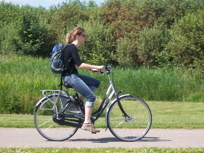 na fotce: nějaká cyklistka