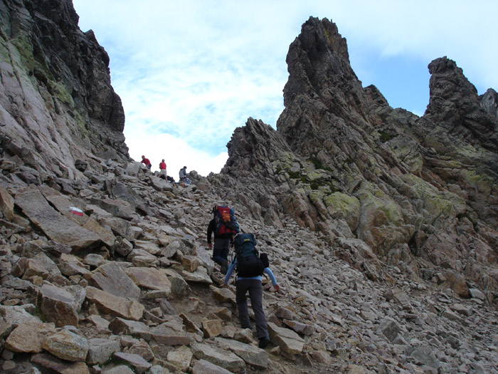 na fotce: Breche de Capitello je nejvyšším bodem GR20 - 2225m