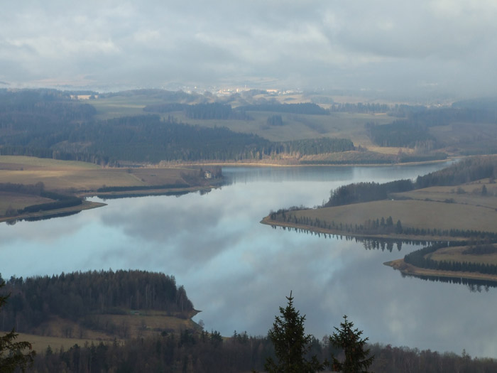 na fotce: výhled na Roudno a Slezskou Hartu